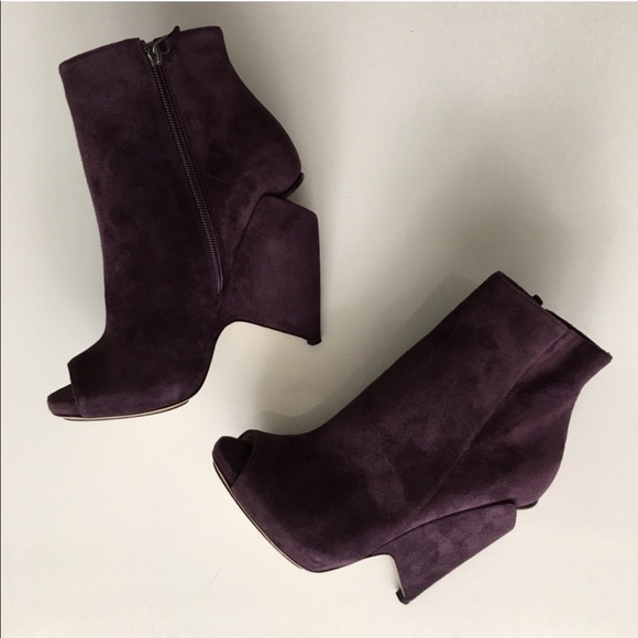 Nicholas Kirkwood Purple Suede Booties - Picture 2 of 4